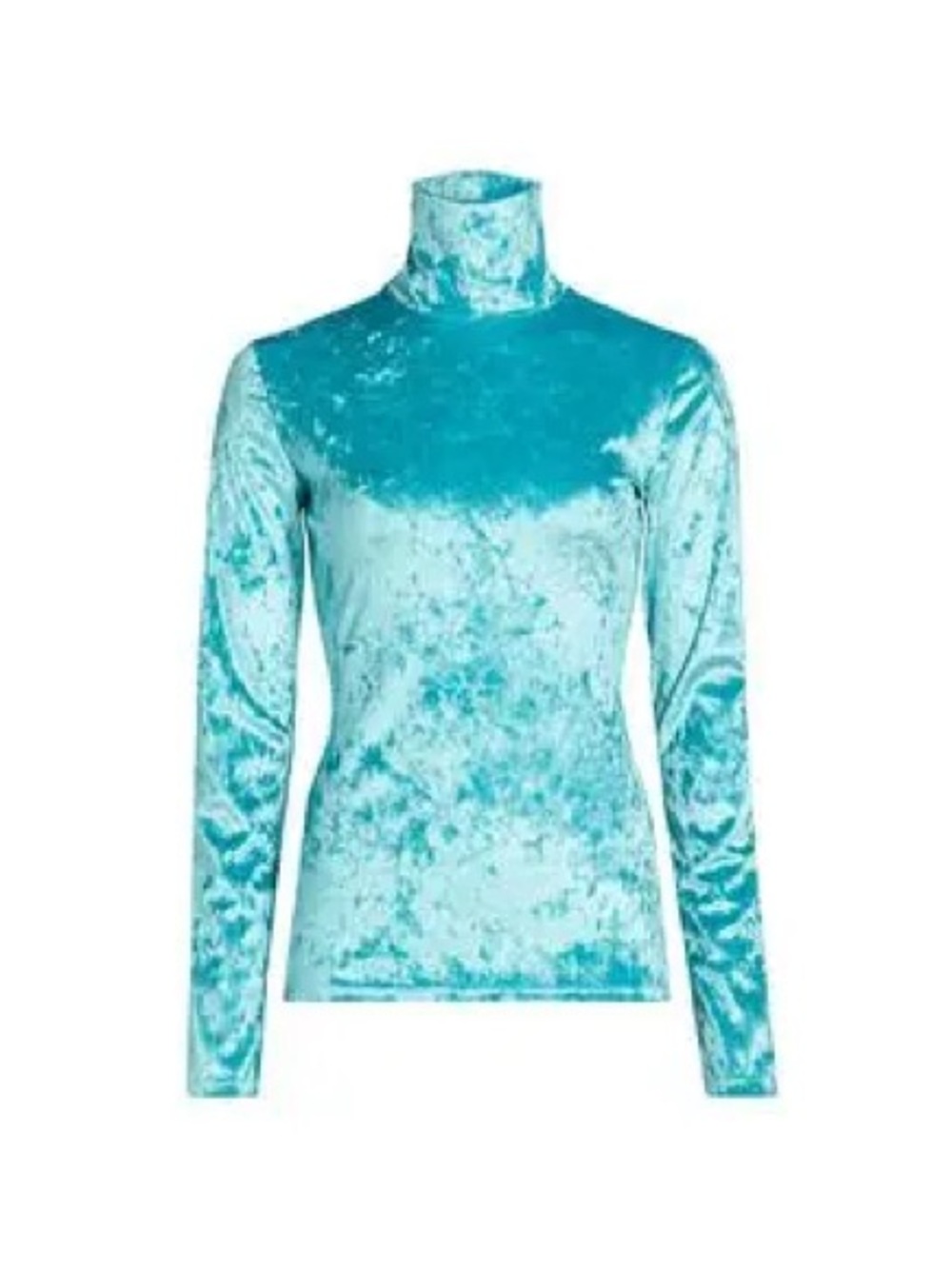 BruceGlen Crushed Velvet Turtleneck Top Sz S